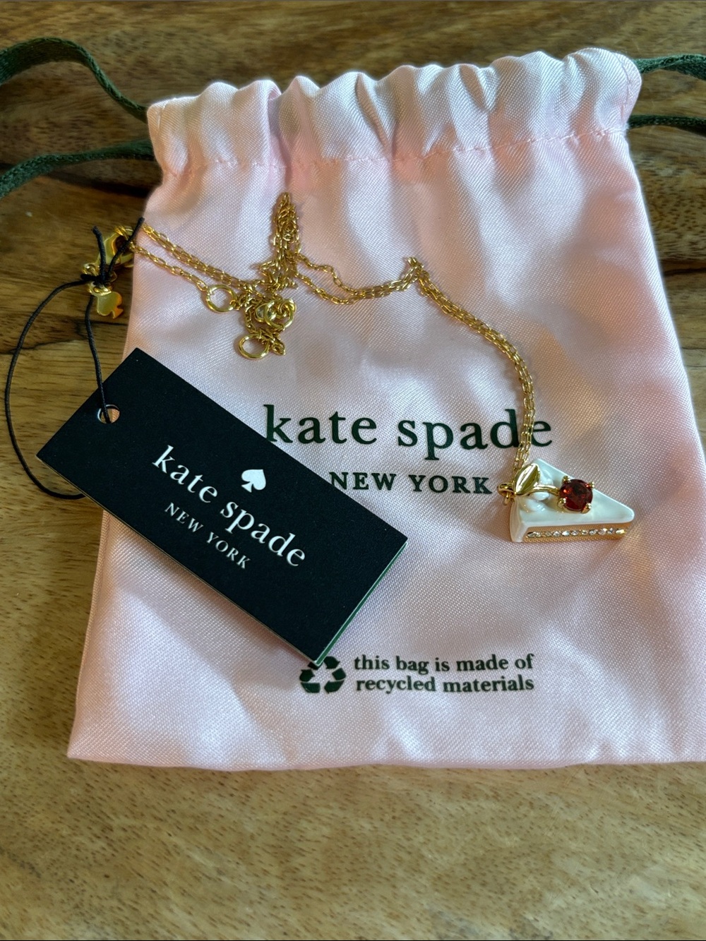 Kate Spade Pastry Shop Cake Pendant necklace NWT retail $79